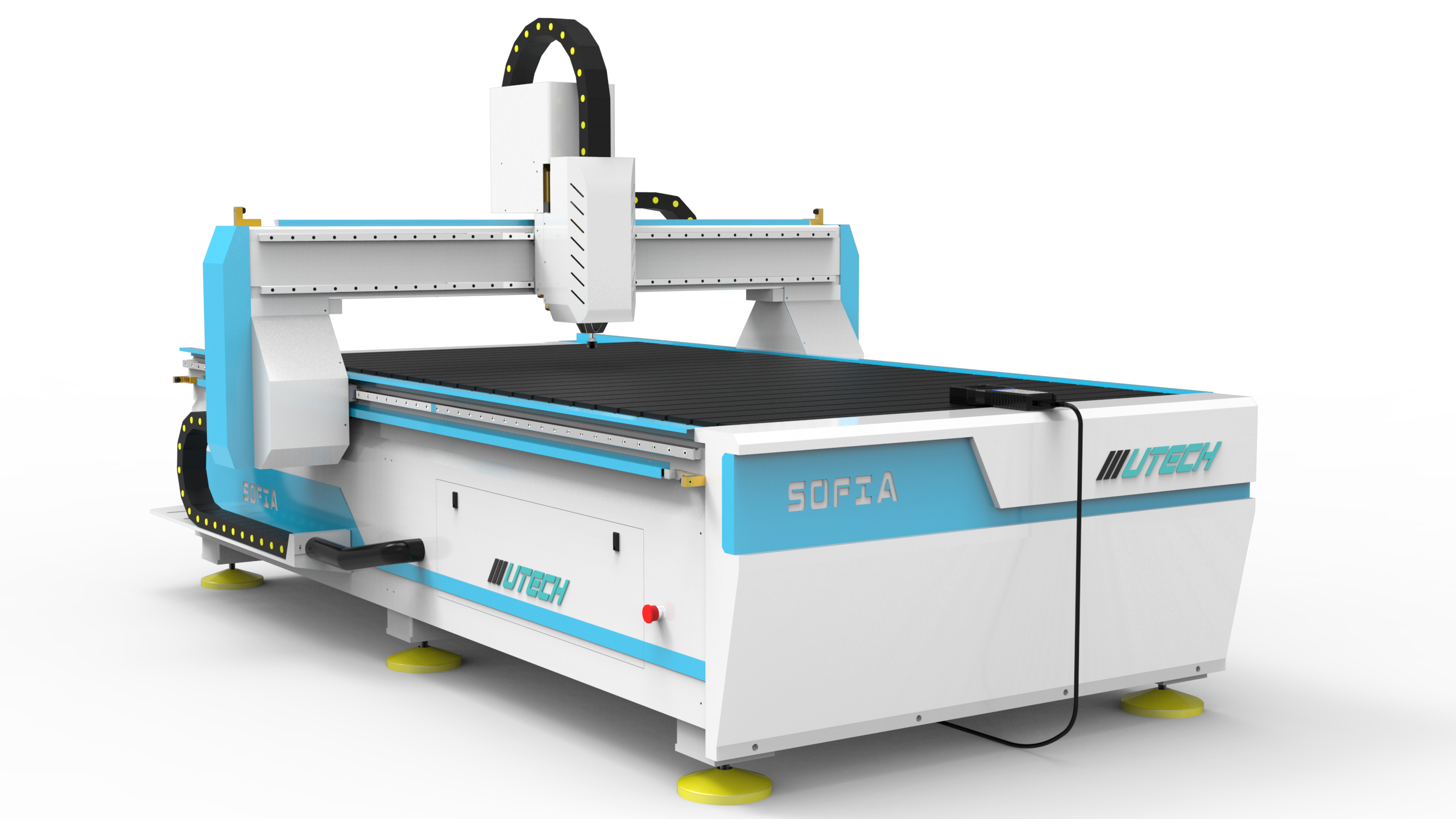 Professional 1325 Wood Working 4 Axis Cnc Router Carving Machine with Big Rotary