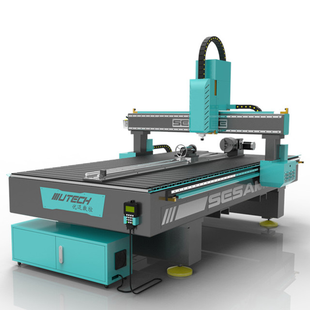 4 Axis Cnc Router 3d Wood Carving Machine With Rotary Attachment
