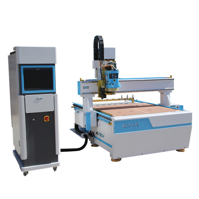 Multifunctional Oscillating Knife Cutting Machine Automatic Tool Changer Cnc Router