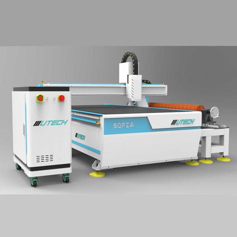 1325 ATC Cnc Router Woodworking Machine 4 Axis Rotary 